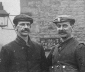 Henry Bishop (left) and JW Puttrell (Courtesy of http://www.philkelly.com/rockarchivist/)