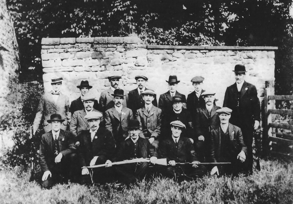 New picture of the Stoney Middleton Royal Defence Corps from WWI